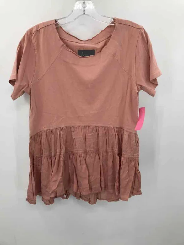 Pre-Owned By Anthropologie Pink Size XS Blouse Delicate Pleat Blouse