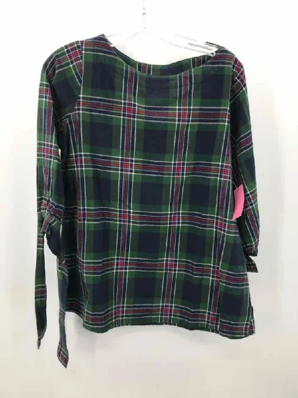 Pre-Owned Madison Mathews Green Size Small Blouse Casual Button Blouse