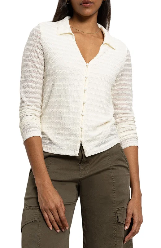Sanctuary - Mesh Lace Shirt-- Handmade Hand-knitted Hand-woven