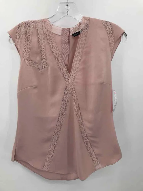 Pre-Owned Karen Millen Pink Size 2 Blouse Short Sleeve Blouse