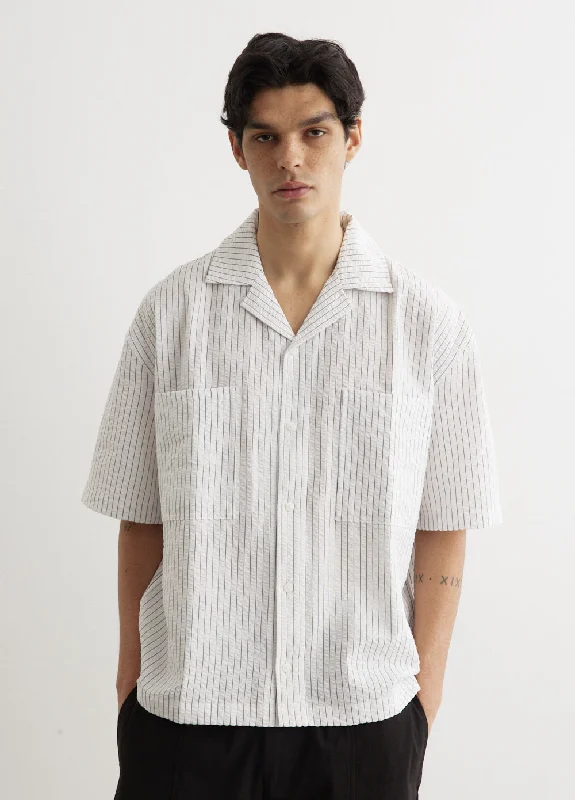 Clockwork Boxy Camp Collar Shirt-- Notch Collar Peter Pan Collar Cowl Neck