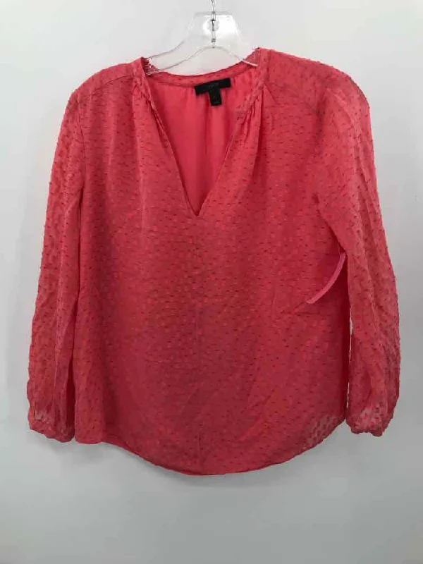 Pre-Owned J Crew Pink Size 2 Blouse Feminine Pastel Blouse