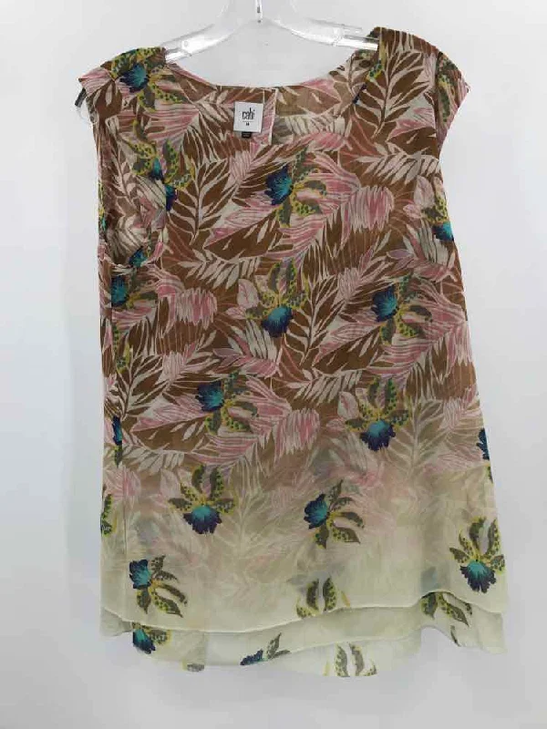 Pre-Owned Cabi Brown Size Medium Blouse Modern Oversized Blouse