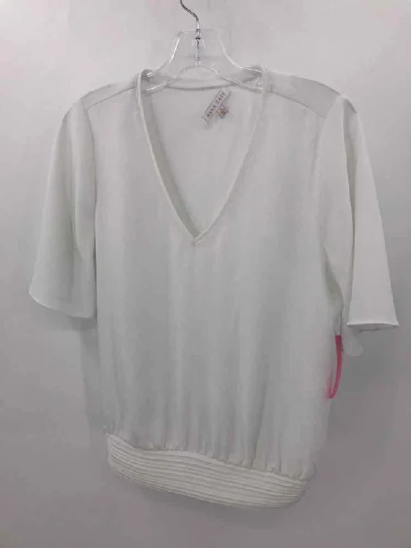 Pre-Owned Anna Cate Ivory Size Small Blouse Sweetheart Neck Blouse