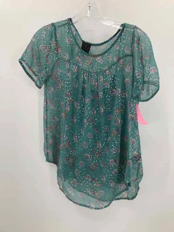 Pre-Owned Ella Moss Green Size XS Blouse Bell Sleeve Blouse