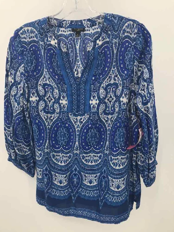 Pre-Owned Talbots Blue Size XS Blouse Bell Sleeve Blouse