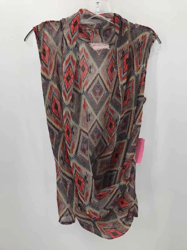 Pre-Owned Mrs. Foxworthy Grey Size 36 Blouse Classic Minimalist Blouse