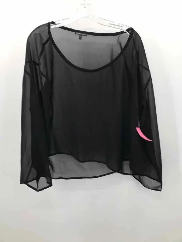 Pre-Owned Eileen Fisher Black Size Medium Blouse Flowy Bohemian Blouse