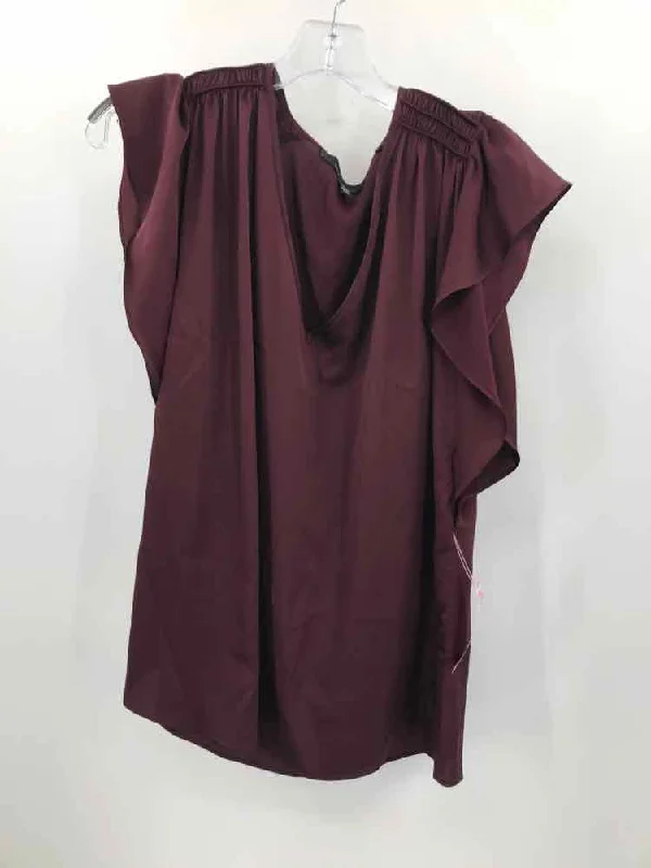 Pre-Owned WHBM Red Size Small Blouse Feminine Satin Blouse