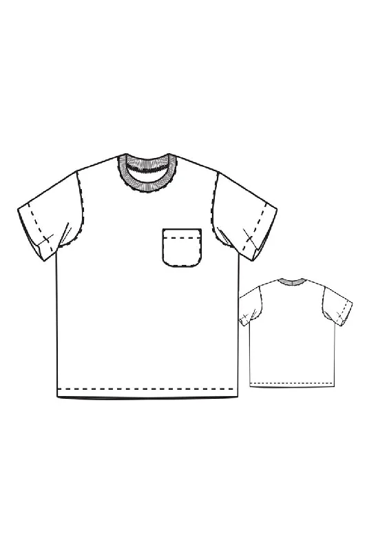 Tee Shirt Pattern by Merchant & Mills of London-- Zippered Buttoned Snapped