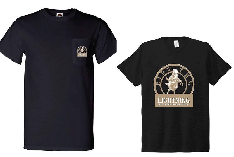 Absaroka Ride the Lighting Bull Rider Circle T-Shirt - Youth-- Chenille Blend Fleece Blend Nylon Blend