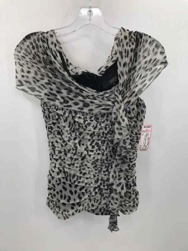 Pre-Owned Tadashi Collection Grey Size XS Blouse Chic Off-Shoulder Blouse
