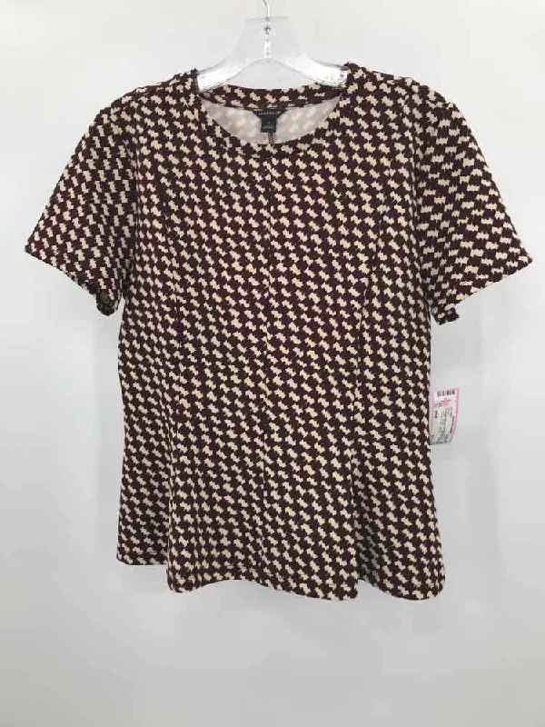 Pre-Owned Ann Taylor Brown Size Small Blouse Boho Chic Blouse
