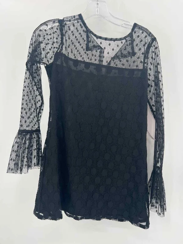 Pre-Owned Sara Campbell Black Size XS Blouse Drape Neck Blouse