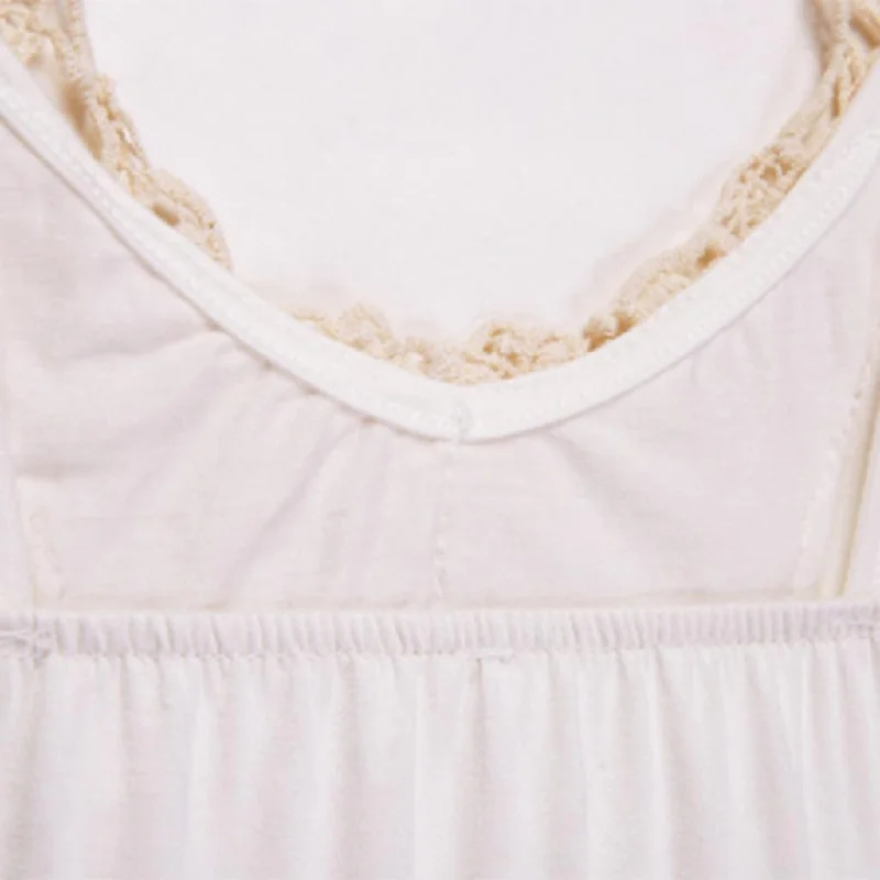 Fashion Women Summer Lace Vest Top Sleeveless Blouse Casual Tops 3XL White Romantic Lace Blouse