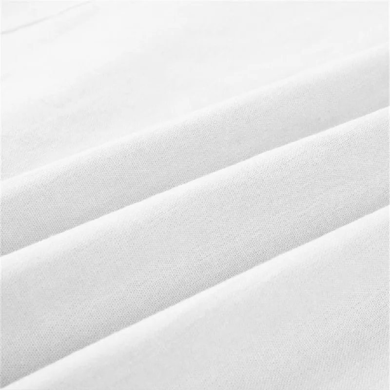 Cotton Three-quarter Sleeves Blouse V Neck Oversize Summer Tops White M Chic Ruffle Blouse