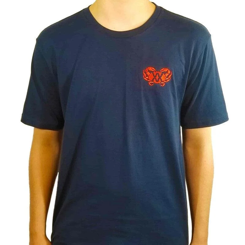 Willapa Marine Logo T-Shirt-- Polka Dot Checkered Tartan