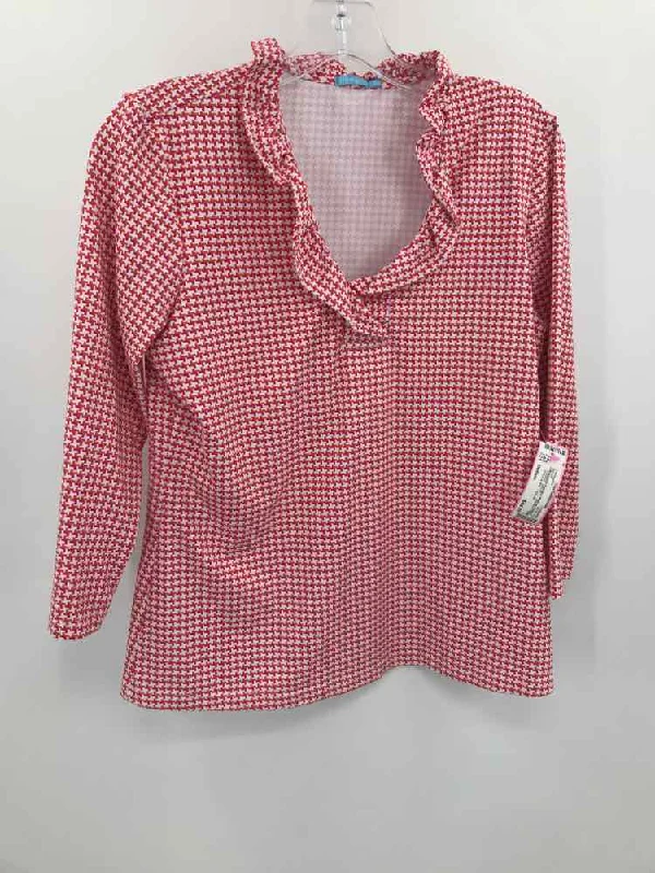 Pre-Owned J Mclaughlin Pink Size Medium Printed Blouse Flowy Bohemian Blouse