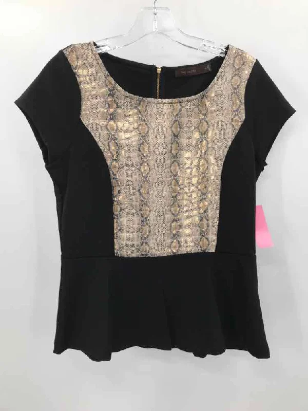 Pre-Owned The Limited Black Size Medium Blouse Silky Tunic Blouse