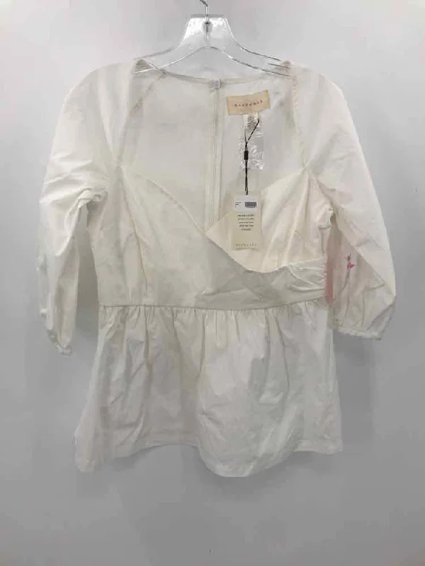 Pre-Owned most of all Ivory Size Large Blouse Off-Shoulder Wrap Blouse