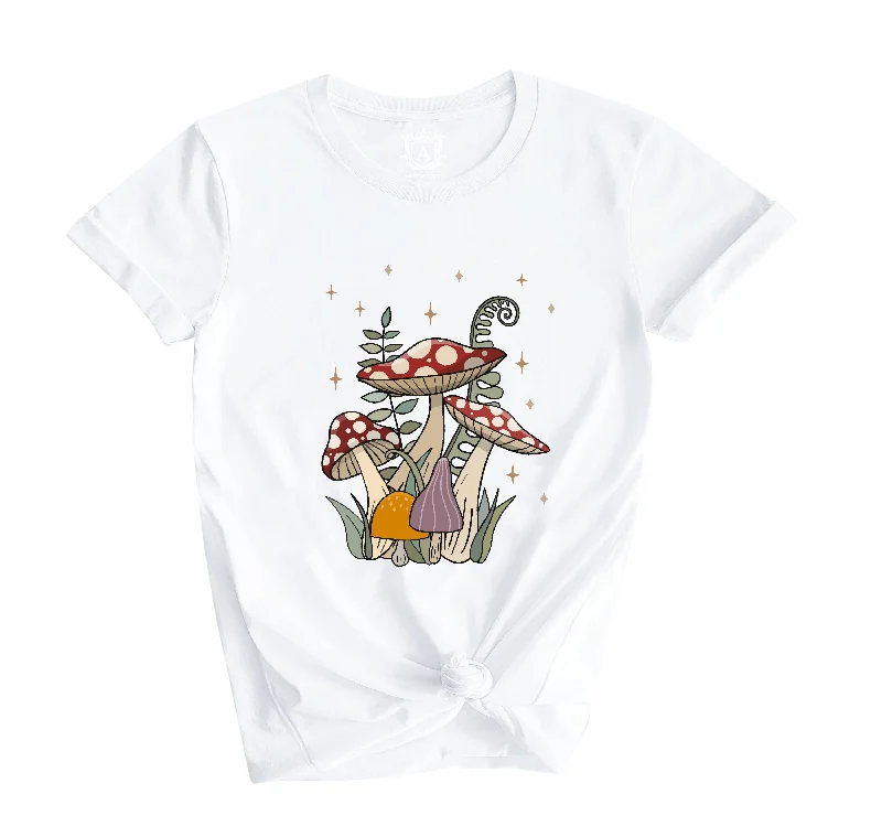 Magic Mushroom  Short Sleeve T-Shirt-- Layered Multi-layer Single Layer