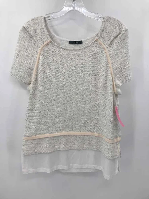 Pre-Owned TART Ivory Size Large Blouse Feminine Tie Blouse