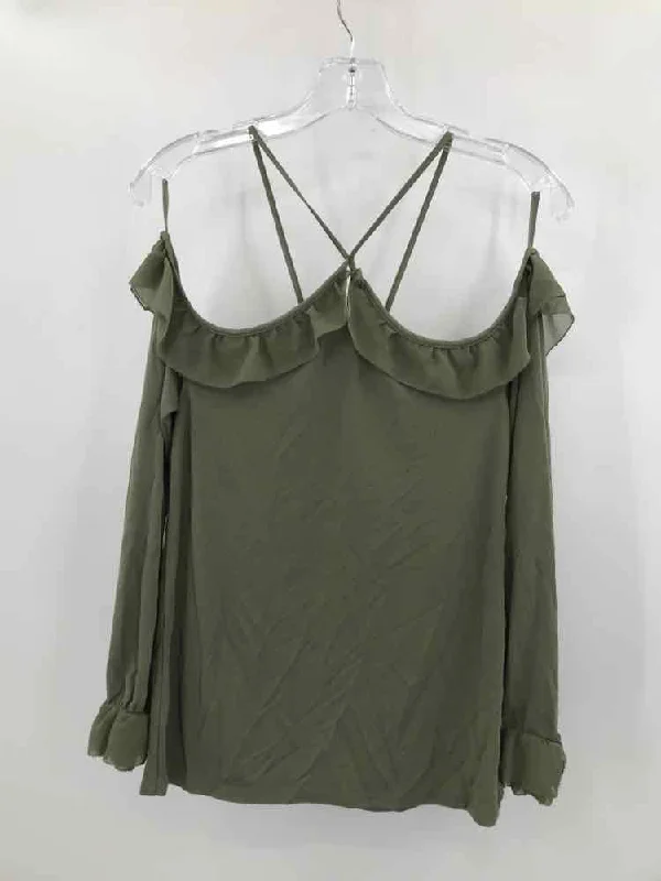 Pre-Owned WHBM Green Size XS Blouse Casual Relaxed Blouse