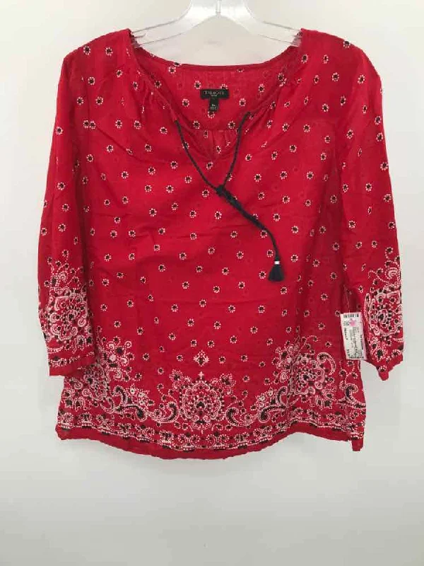 Pre-Owned Talbots Red Size Medium P Blouse Pastel Color Blouse