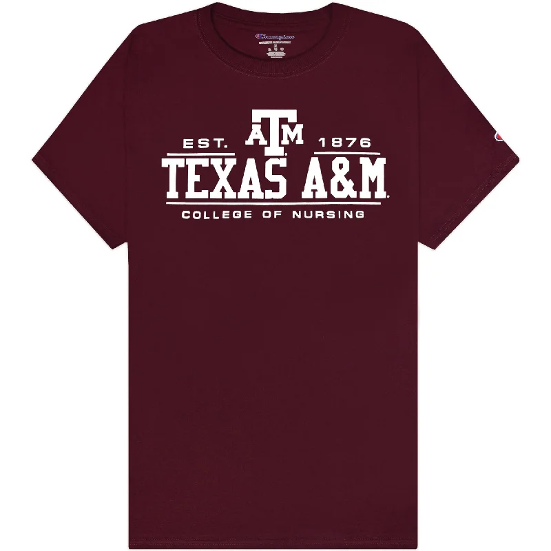 Texas A&M Champion College of Nursing T-Shirt-- Layered Multi-layer Single Layer