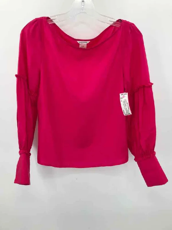 Pre-Owned Club Monaco Pink Size XS Long Sleeve Blouse Casual Relaxed Blouse