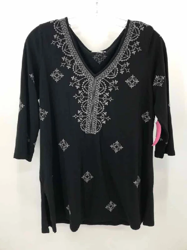 Pre-Owned J Jill Black Size XSP Blouse Smart Casual Blouse