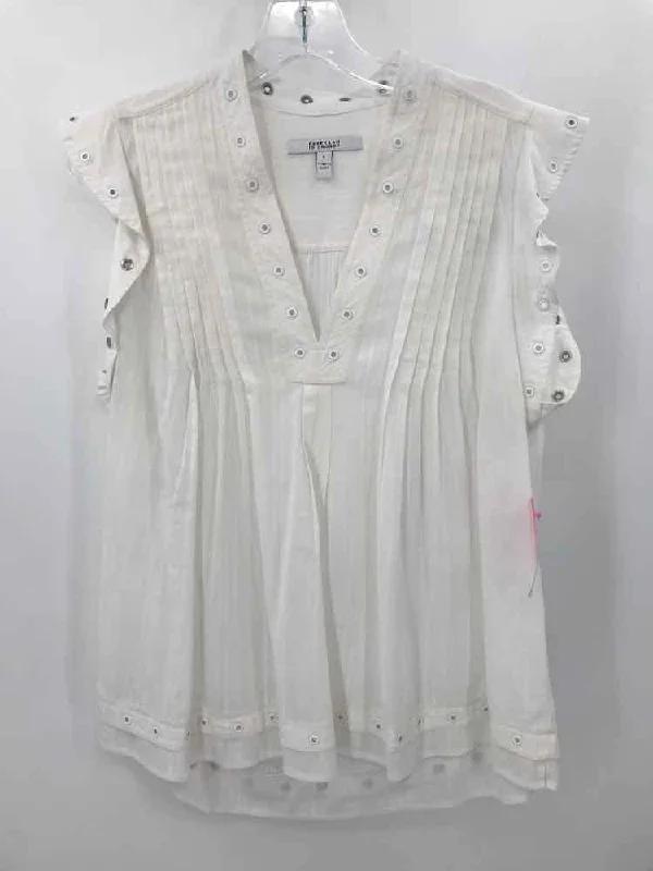 Pre-Owned Derek Lam 10 Crosby Ivory Size 4 Blouse Loose Fit Blouse