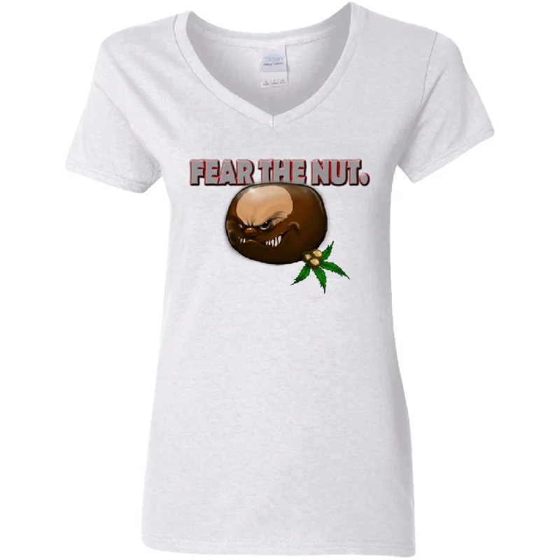 G500VL Ladies' 5.3 oz. V-Neck T-Shirt-- Thin T-Shirt Open Front Quick Dry
