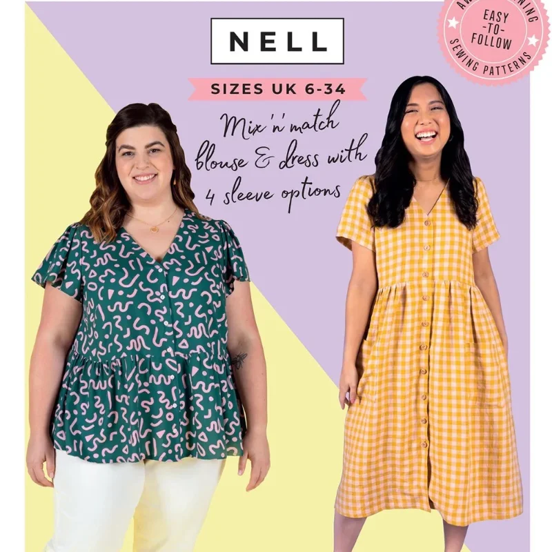 Sew The Nell blouse or dress Feminine Ruffle Blouse