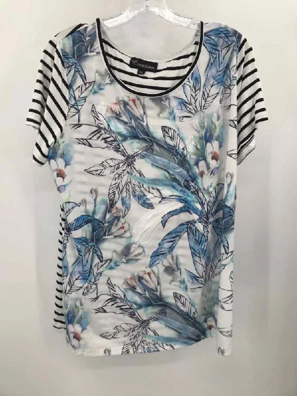 Pre-Owned Creation White Size XXL Blouse Soft Pastel Blouse