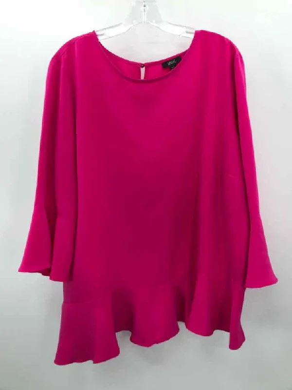 Pre-Owned MSK Pink Size XXL Blouse Stylish Wrap Blouse