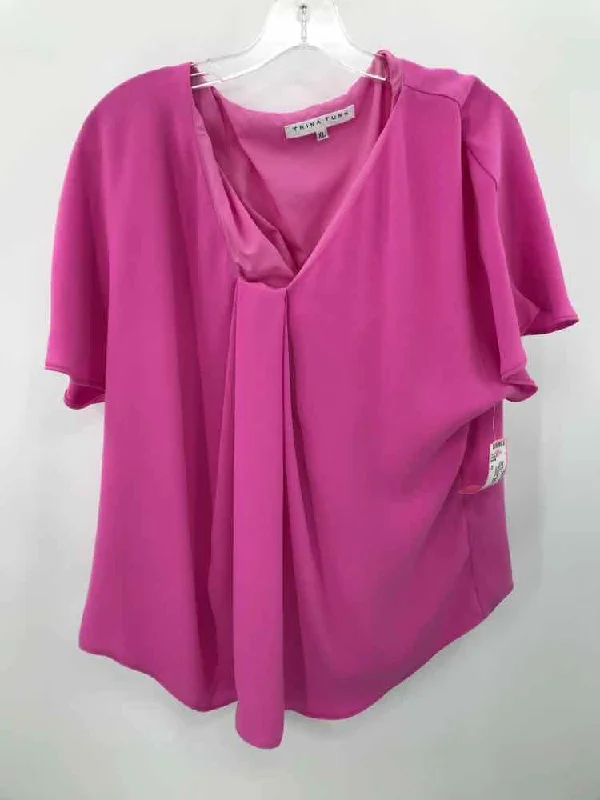 Pre-Owned Trina Turk Pink Size XL Blouse Chic Off-Shoulder Blouse