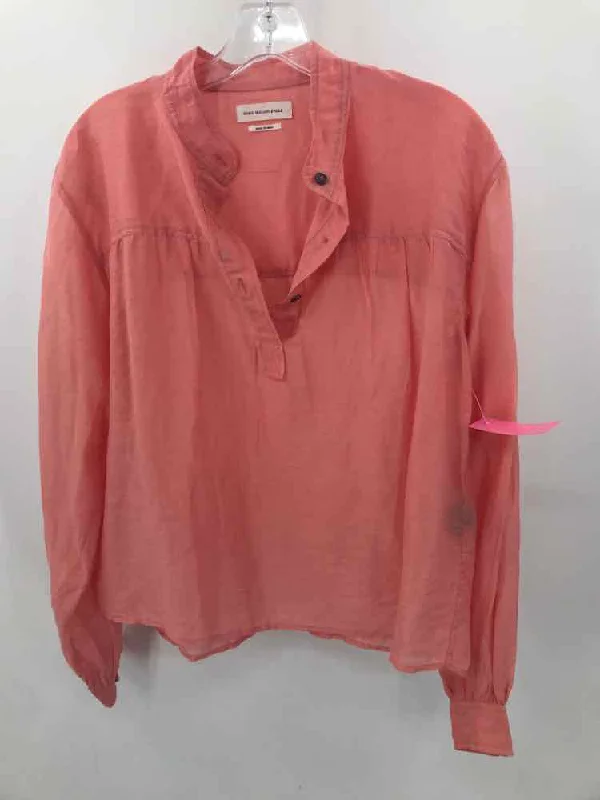 Pre-Owned Isabel Marant Etoile Pink Size 34 Long Sleeve Blouse Side Tie Blouse
