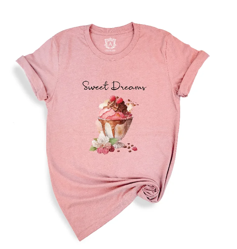 Sweet Dreams Ice Cream T-Shirt-- Lace Blend Ribbed Blend Corduroy Blend