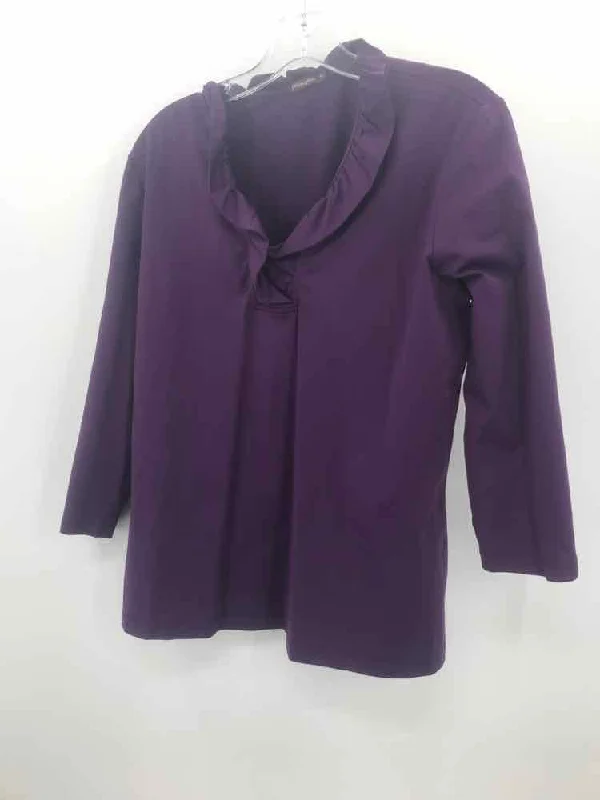 Pre-Owned J Mclaughlin Purple Size XL Blouse Casual Relaxed Blouse