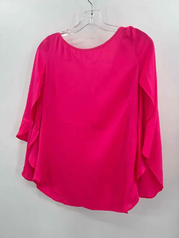 Pre-Owned Milly Pink Size 2 Blouse Satin Long Blouse