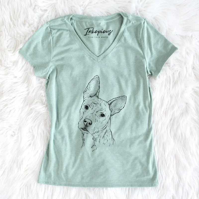 Bare Diesel the Mixed Breed - Women's V-neck Shirt-- Front Pockets Side Pockets Patch Pockets