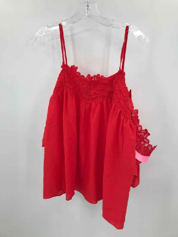 Pre-Owned Renvy Red Size Small Blouse Delicate Bow Blouse