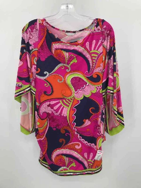 Pre-Owned Trina Turk Pink Size XS Tunic Blouse Cotton Casual Blouse