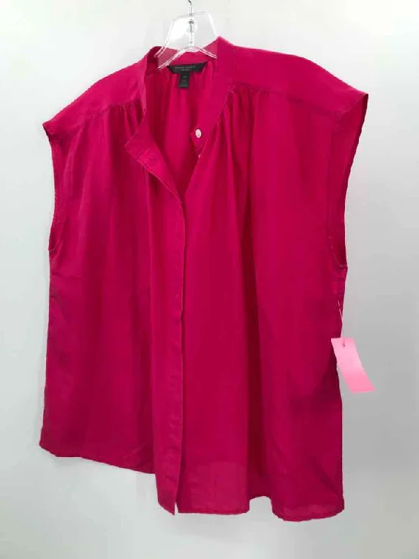 Pre-Owned Banana Republic Pink Size XS Silk Blouse Drape Neck Blouse