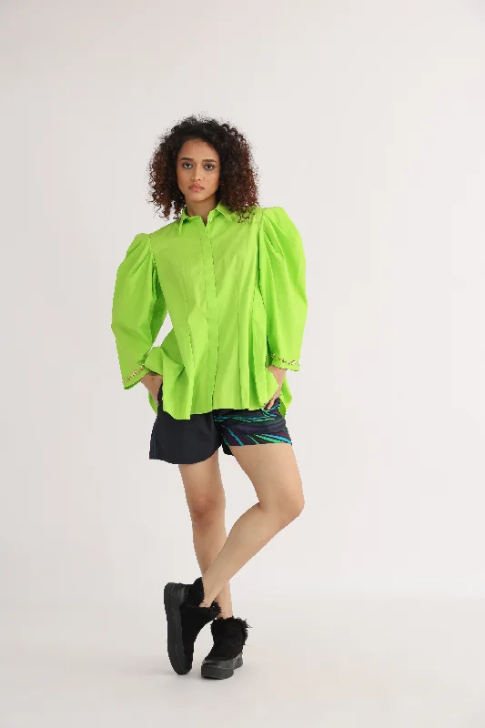 The Pucker Shirt-- Chenille Blend Fleece Blend Nylon Blend