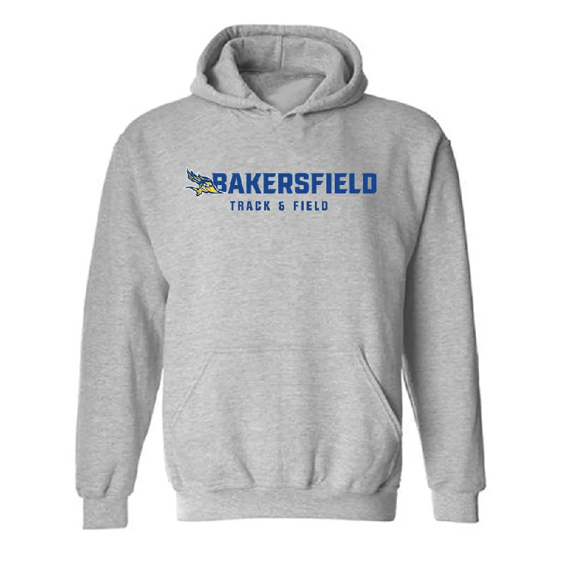 CSU Bakersfield - NCAA Women's Track & Field : Makiah Parker - Classic Shersey Hooded Sweatshirt Hoodie with Metallic Shiny Futuristic
