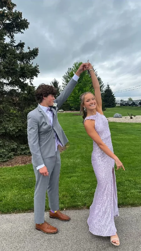 Chic Cross Neck Sleeveless Long Prom Dress Formal Party Dress with Slit,DP687 Tunics Luxurious high-end