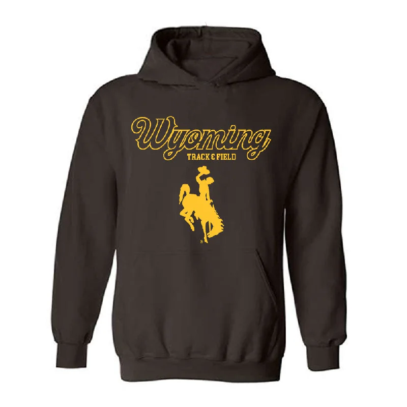 Wyoming - NCAA Women's Track & Field : Aubry Sanchez - Hooded Sweatshirt Hoodie with Pocket Utility Practical