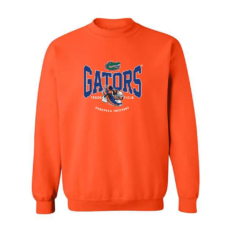 Florida - NCAA Women's Track & Field : Shakynah Tresvant - Fashion Shersey Crewneck Sweatshirt Hoodie with Strings Custom Fit Adjustable